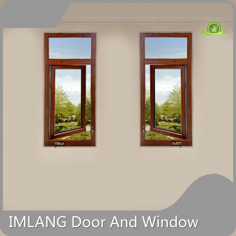 Fabricantes de ventanas de aluminio Newbest, ventanas abatibles con manivela, con plazo de entrega de 20 a 50 días. 1