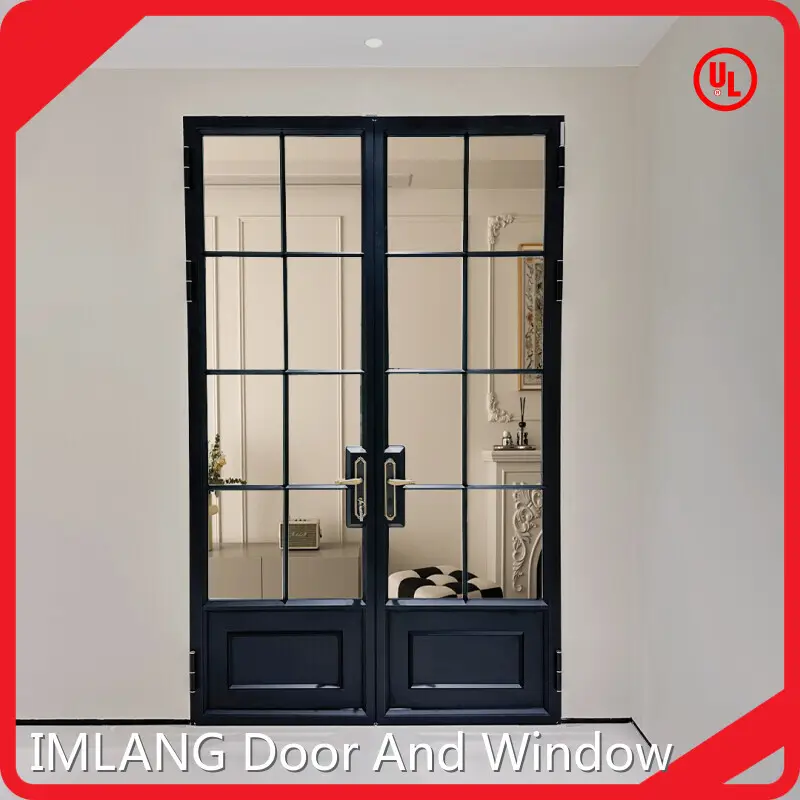 Puerta de aluminio con marco de espuma y madera/caja de madera ecológica de IMLANG 1