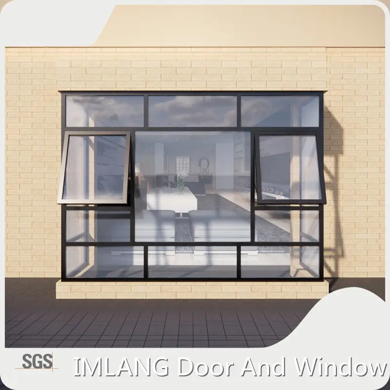 Ventana de aluminio con toldo - IMLANG 1