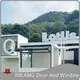 Ventanas de aluminio innovadoras de fábrica lisas blancas plegables verticales 1