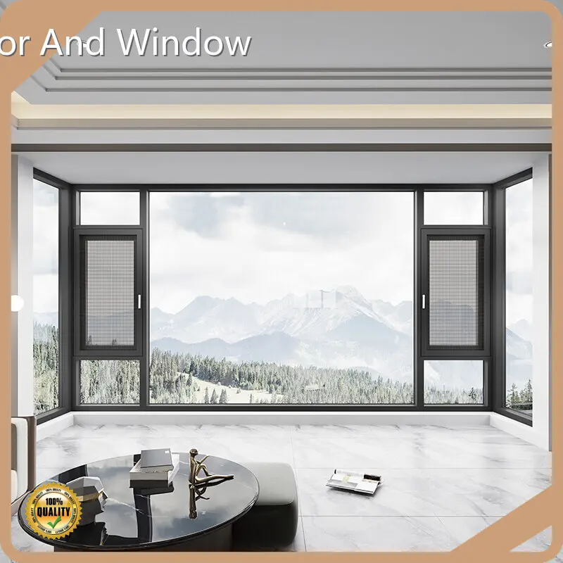 OEMaluminum Windows and Doors Tile and Turn Window Foam and Wooden Frame/Eco-friendly Wooden Case 1