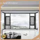 OEMaluminum Windows and Doors Tile and Turn Window Foam and Wooden Frame/Eco-friendly Wooden Case 1