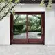 Custom Aluminum Door Suppliers Black Crystal Sand 1