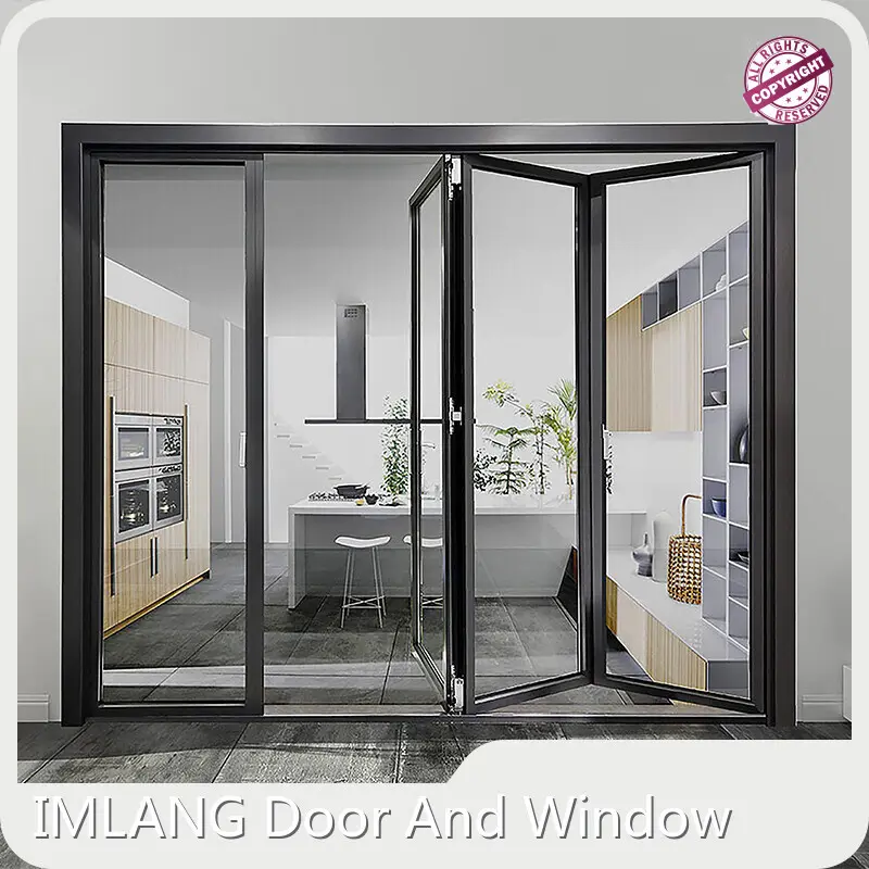 Puertas exteriores plegables de aluminio confiables 1