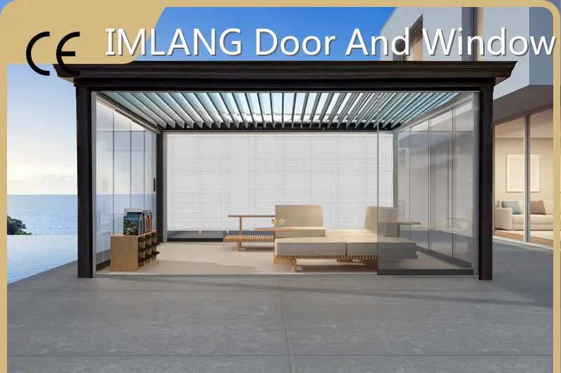 Pérgola de la empresa de ventanas y puertas de aluminio8880 1