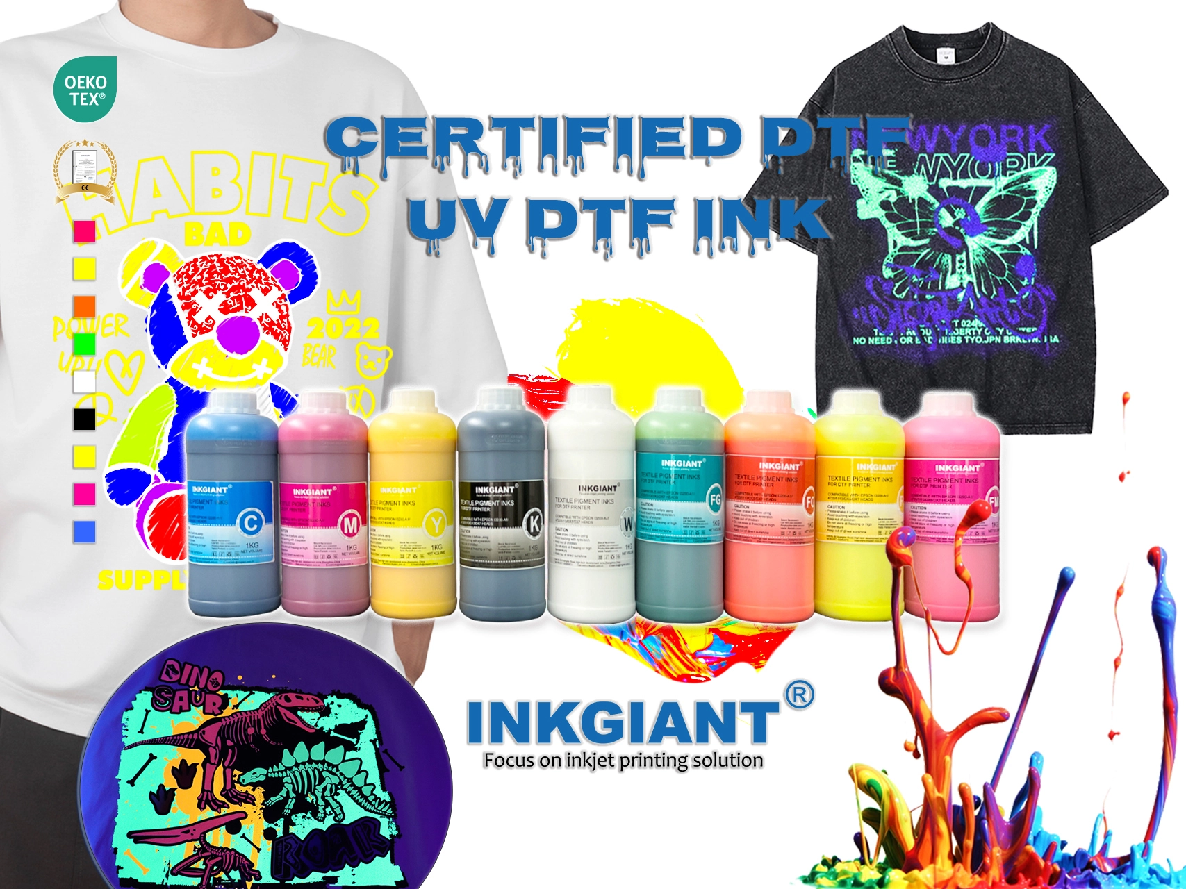 High-Performance DTF Printer Ink for Vibrant, Durable Prints 1