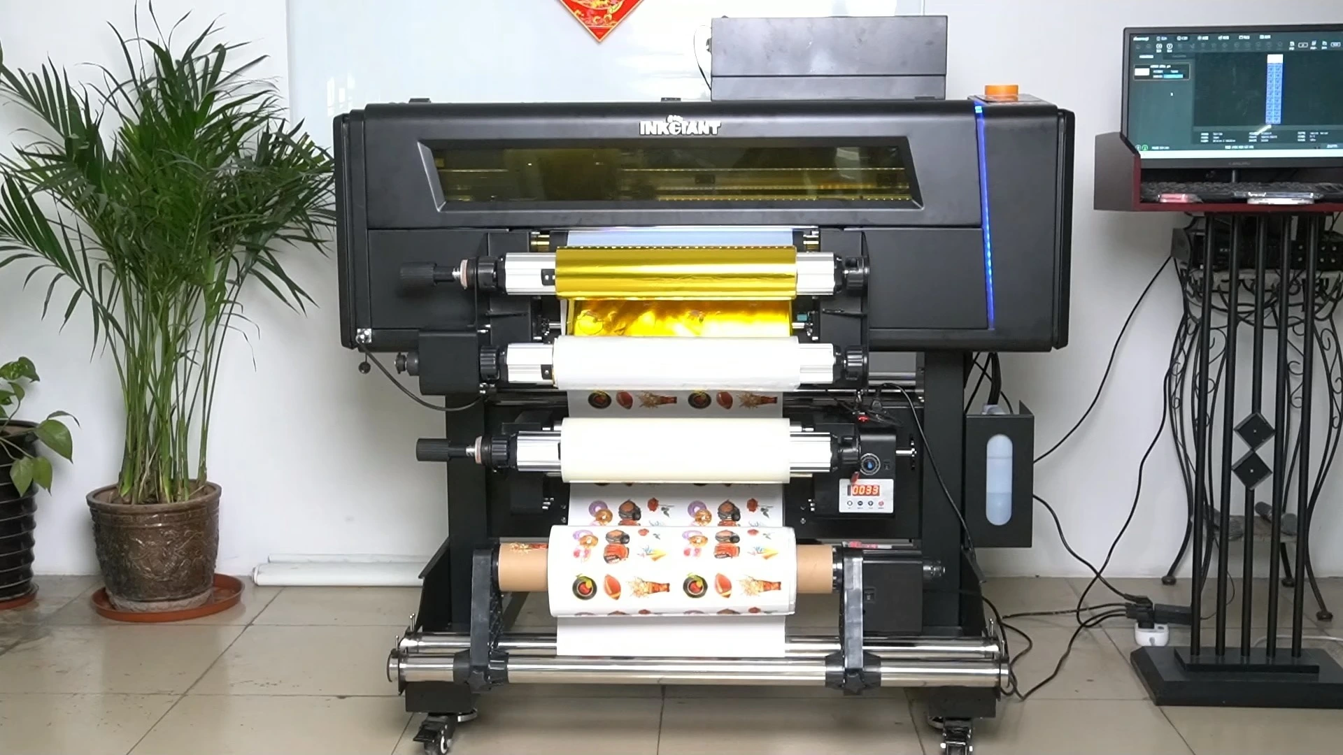 UV DTF gold foil printer 40cm all-in-one INKGIANT BF-40E4-UV 1