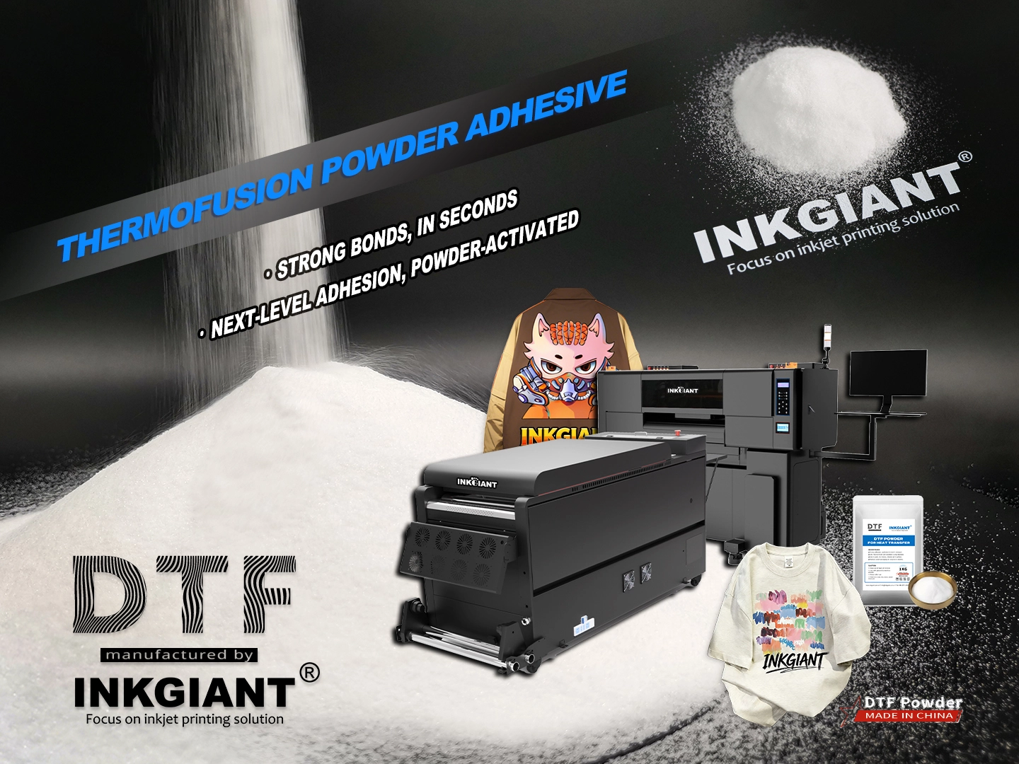 Elite DTF White Powder Inkjet Solution for Vibrant Prints 1