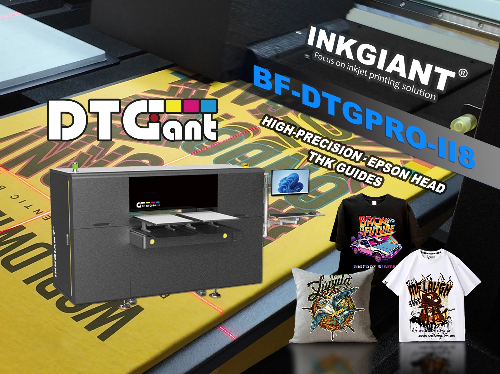 Latest-Generation BF-DTGPRO-II8 Direct-to-Garment (DTG) Printer| From design to wearing: the whole process 1