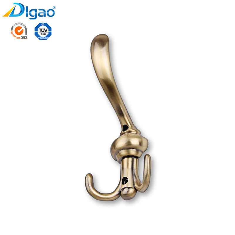 Furniture Hardware Zinc Alloy Metal Coat Wall Robe Clothes Hook 2