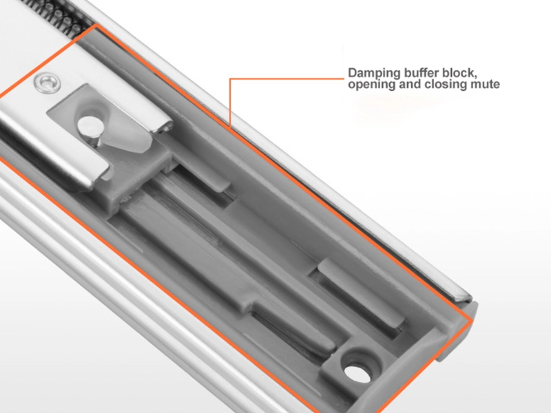 Classical Heavy Duty Telescopic 3-fold Soft Closing Ball Bearing Drawer Slide 2