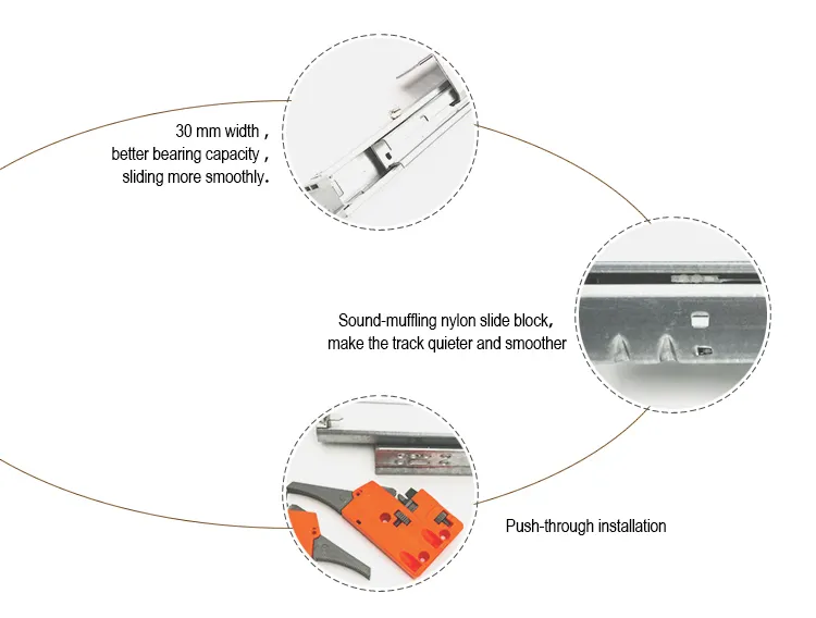 DIgao high-quality soft close drawers extension for drawer 3