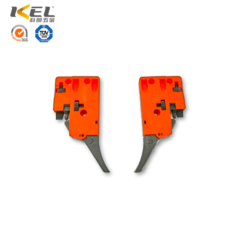 Sorprendente y resistente plástico telescópico Triple pliegue extensión completa rodamiento de bolas Undermount Cierre Suave riel deslizante de cajón oculto 4