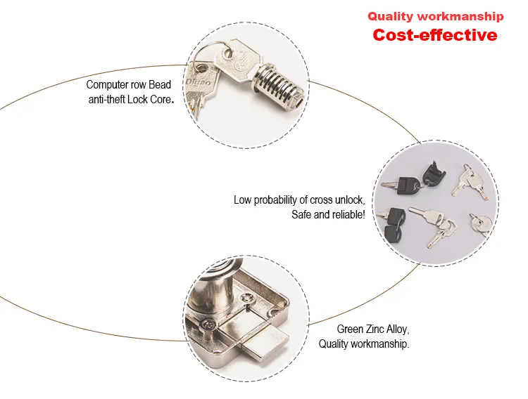 DIgao high-quality drawer lock free sample for room 4