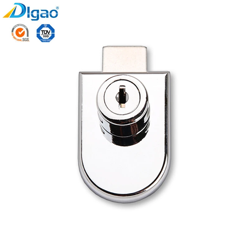 408 Zinc Alloy Furniture Showcase Single Swing Cabinet Glass Door Lock 1