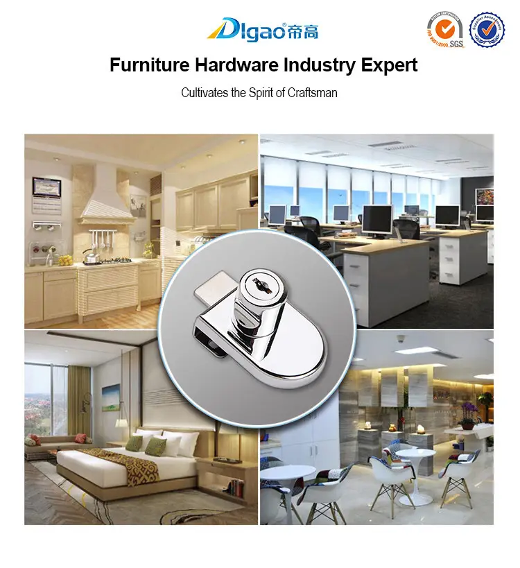 DIgao single showcase lock customization glass door lock 2