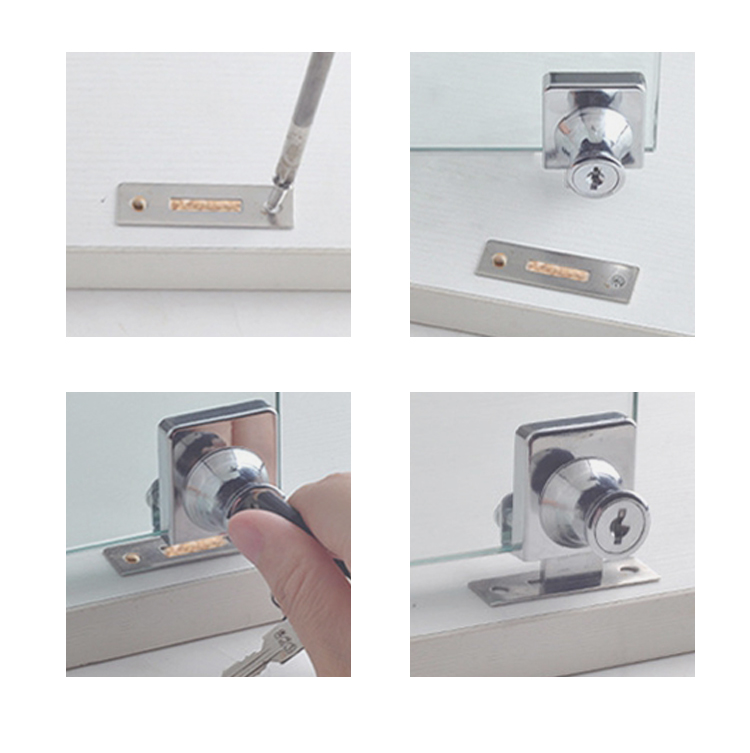 on-sale showcase lock chinese free sample glass door lock 4