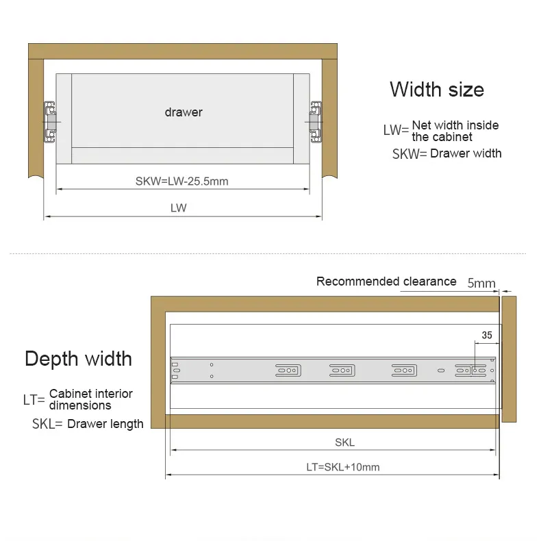 Quality DIgao Brand classical ball bearing slide 5