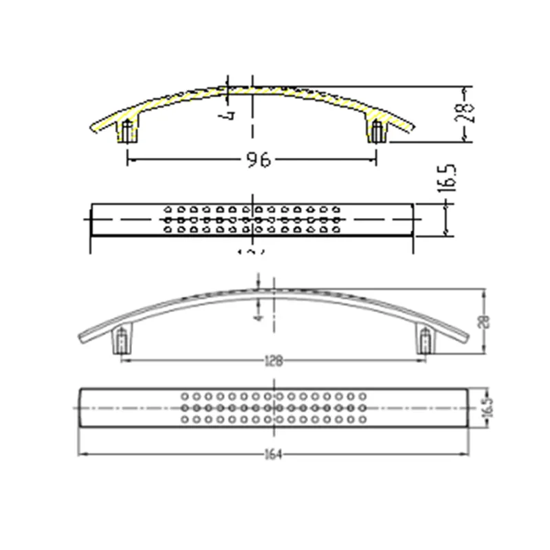 Hot quality chrome cabinet handles sale DIgao Brand 6
