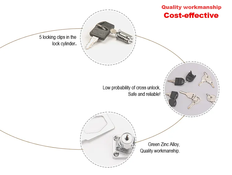 DIgao Brand diecasting furniture cabinet lock hardware 4