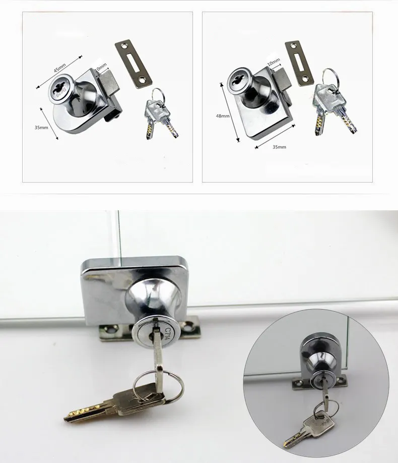 Custom single showcase lock alloy DIgao 4