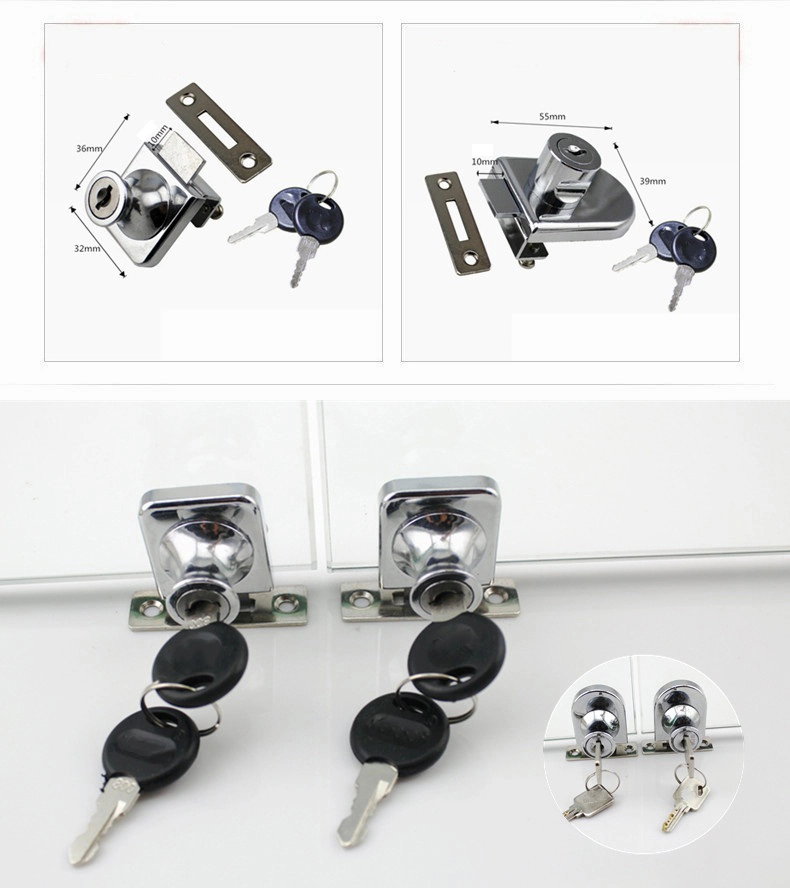 Wholesale alloy glass showcase lock DIgao Brand 5