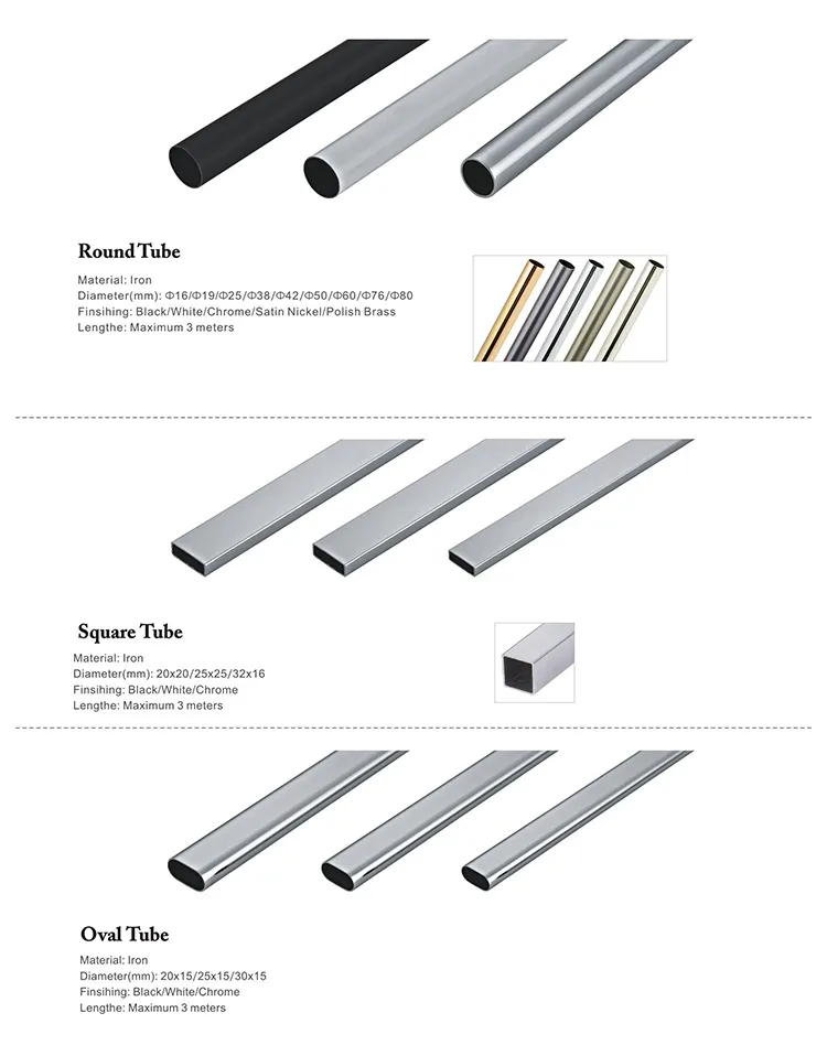 Wholesale iron wardrobe hanging rail DIgao Brand 3