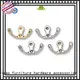 Zinc alloy chrome hat coat towel hooks wholesaler metal bathroom hook wall hanging 1