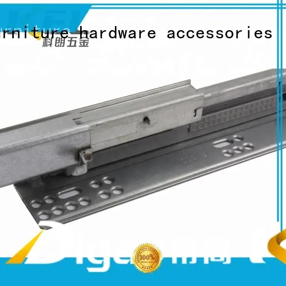 KEL 2 fold drawer track soft closing cabinet hidden telescopic ball channel concealed drawer rails 1