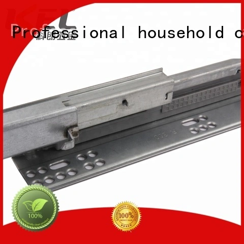 KEL 3-fold soft close heavy duty concealed telescopic kitchen cabinet drawer slide rail machinery 1