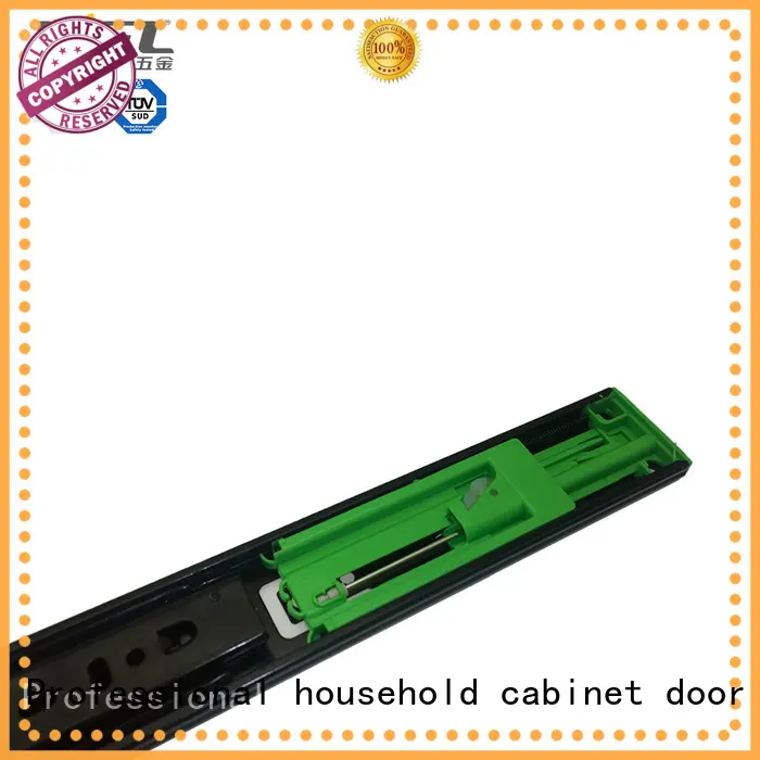 Heavy Duty Telescopic 3 Folds Full Extension Soft Closing Ball Bearing Drawer Slide 1