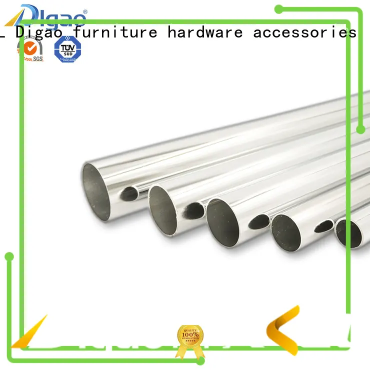 Digao Furniture fittings Chrome Plated Hard Steel Wardrobe Oval Pipe Iron Tube1 1
