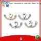 Zinc alloy chrome hat coat towel hooks wholesaler metal bathroom hook wall hanging2 1
