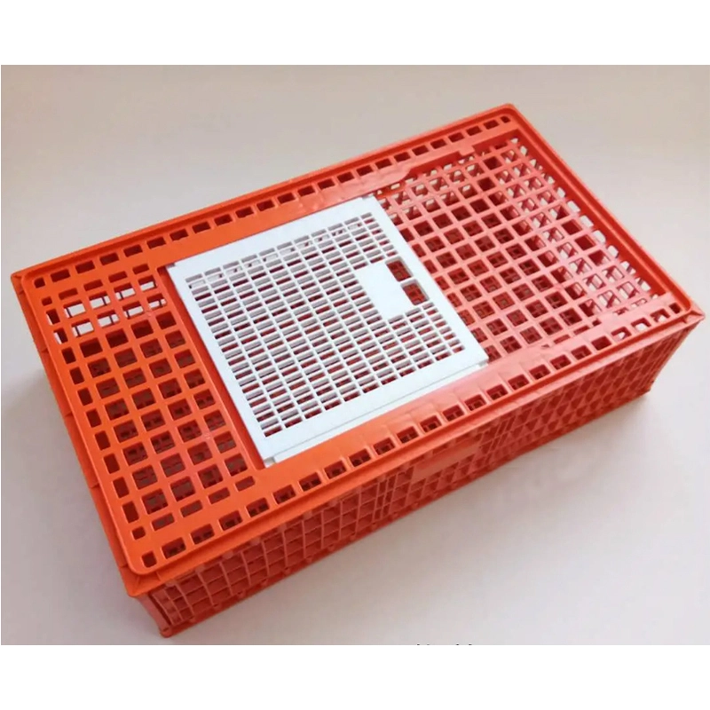 New Poultry Plastic Transport Crate Chicken Duck Pigeon Turnover Box Plastic chicken cage quail cage for Farm Use 1