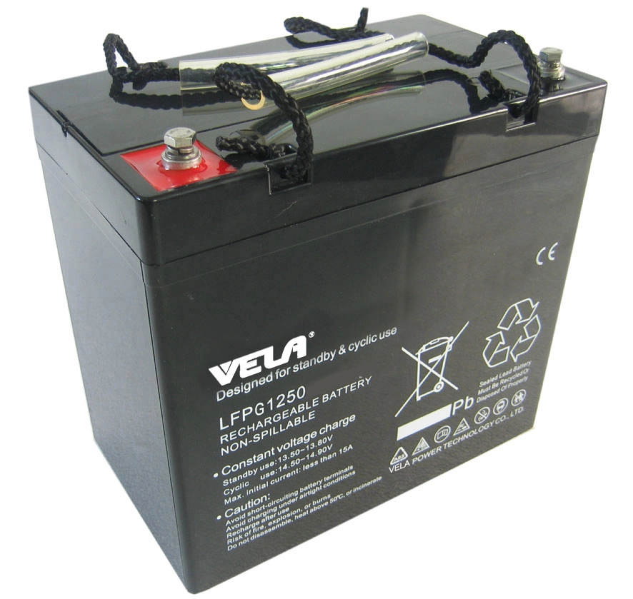 LFPG1250 12V 50Ah Pure GEL Battery 1
