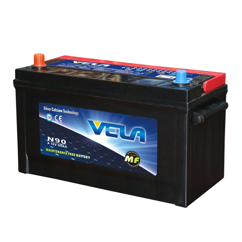 N90 12V 90Ah Car Battery JIS Standard 1