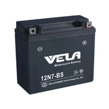 Motor batteries lead acid material 12V7Ah MF 12N7-BS motorcycle spare parts 1