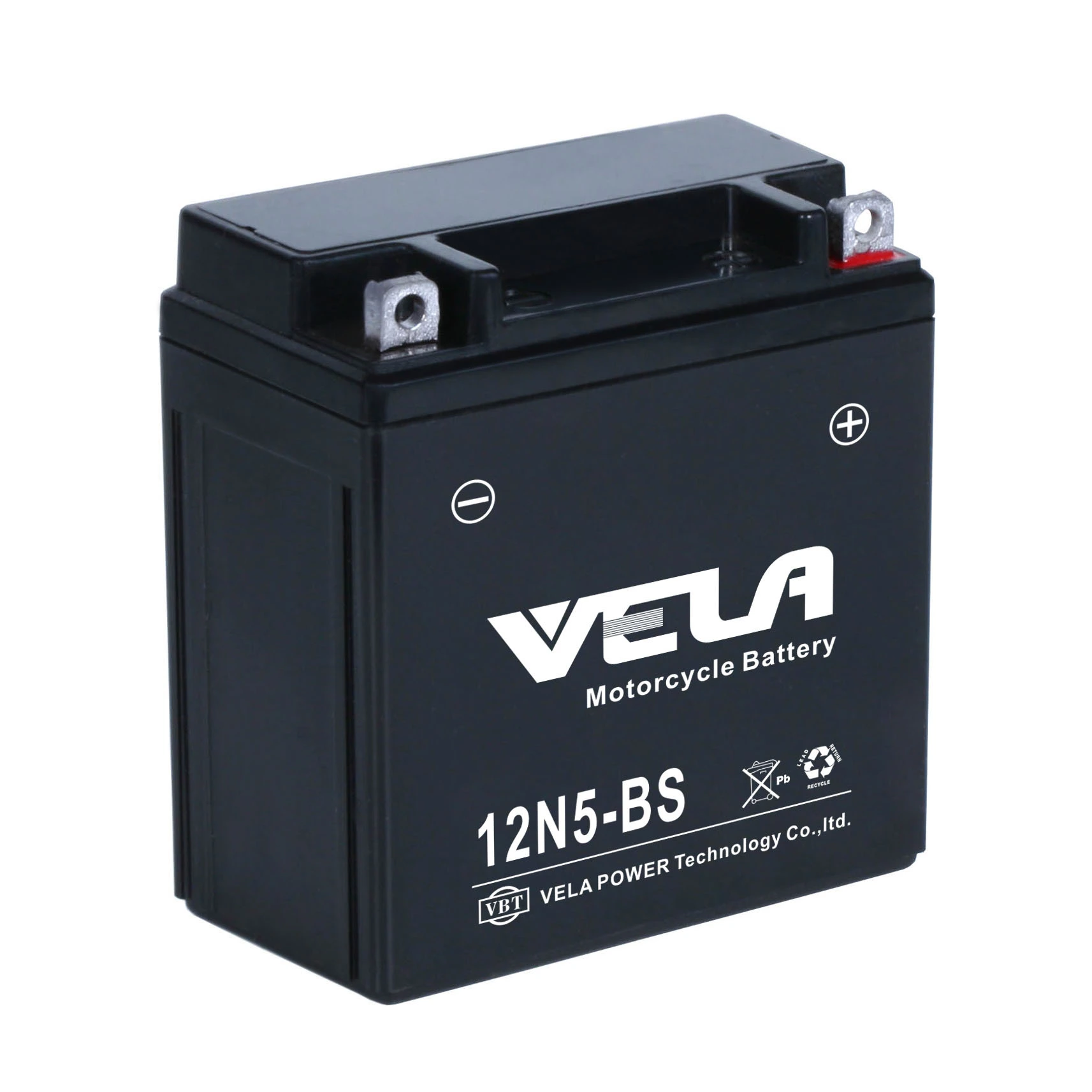 12N5-BS 12v5ah Rechargeable Lead Acid Motorcycle Battery 1