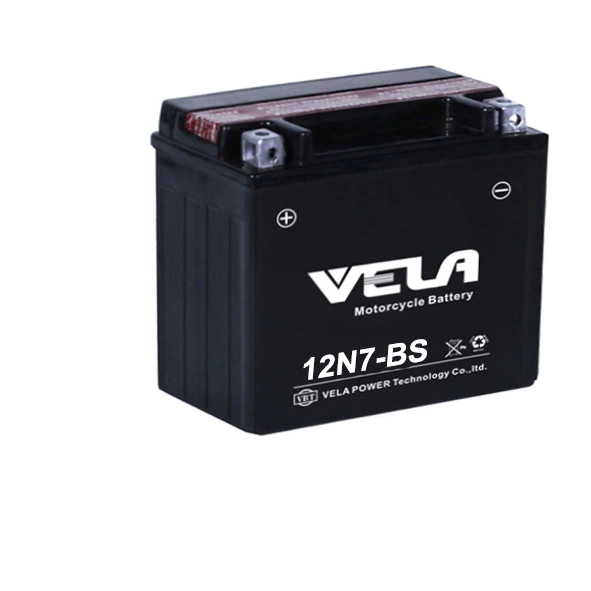 12N7-BS 12v 7Ah lead acid motorcycle battery 1