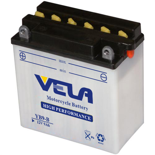 YB9-B 12V 9Ah dry cell motorcycle battery 1