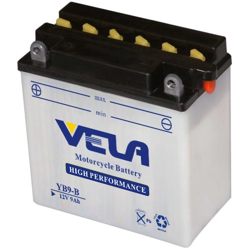 YB9-B 12V 9Ah dry cell motorcycle battery 1