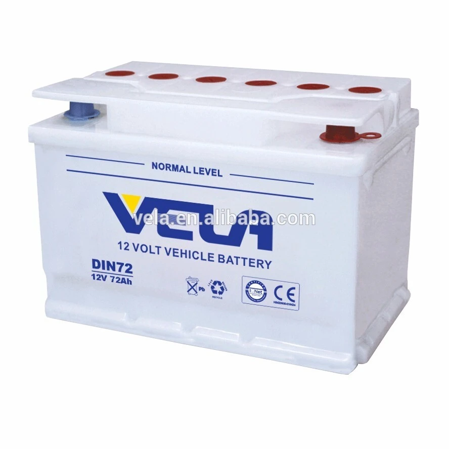 DIN72 12V72AH Dry Car Battery Start 1