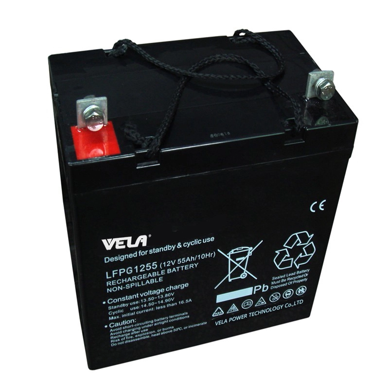 LFPG1255 12V 55Ah Sealed Gel Battery 1