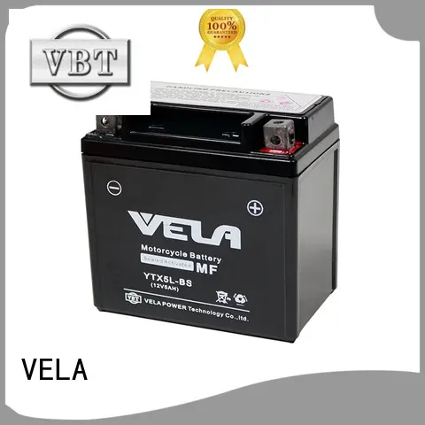 VELA wet cell battery best for autocycle 1