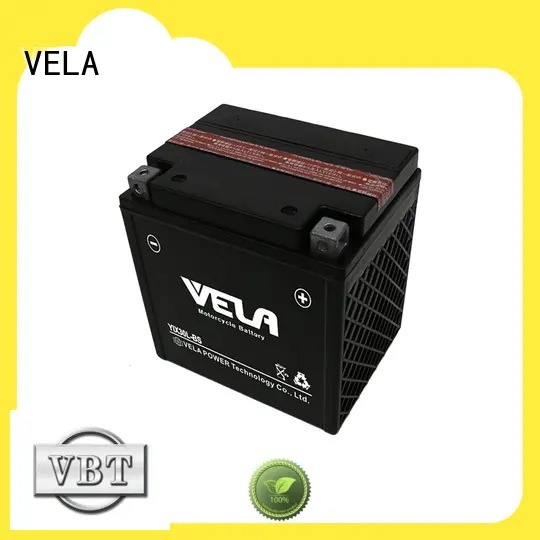 VELA low self discharged rate dry cell motorcycle battery optimal for motorcyles 1