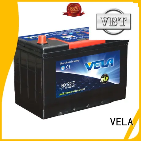 VELA durable 12v car battery widely employed for car industry 1