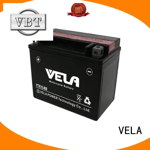 VELA low self discharged rate dry cell battery widely used for motorcycle industry 1