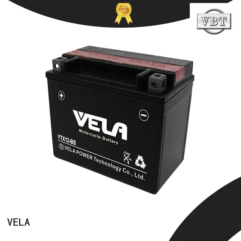 VELA low self discharged rate dry cell motorcycle battery satisfying for motorcycle industry 1