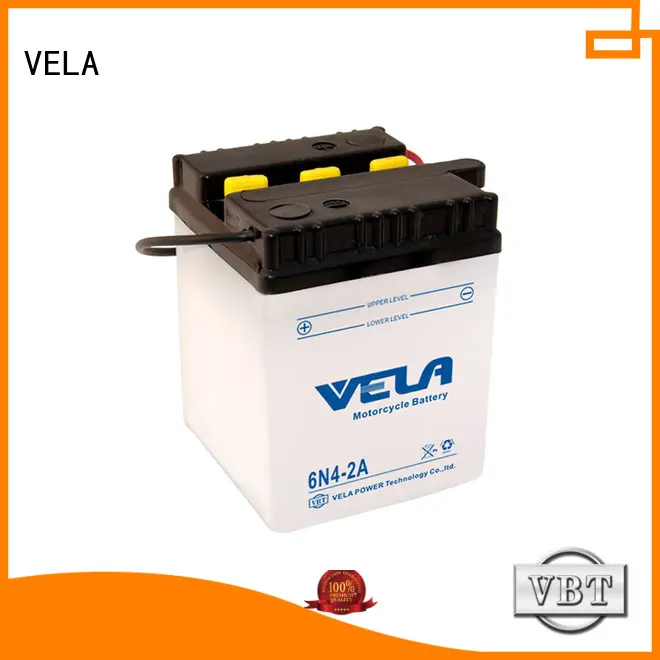 VELA professional dry charged battery widely employed for motorcycle industry 1
