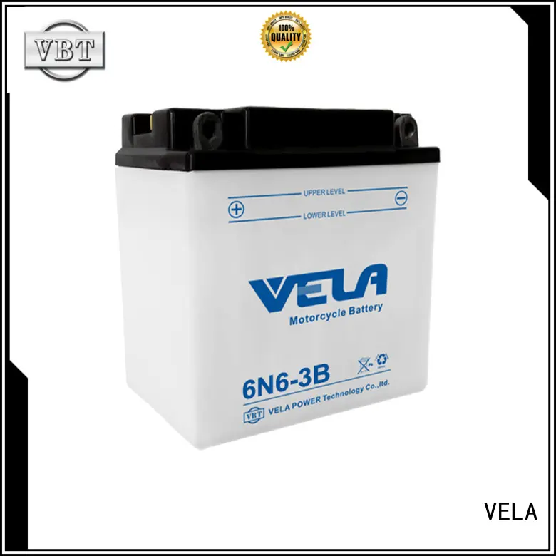 VELA lead acid battery widely employed for motorcyles 1
